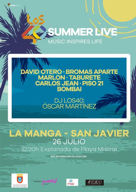 La Manga de San Javier recibe la gira LOS40 Summer Live - 2, Foto 2