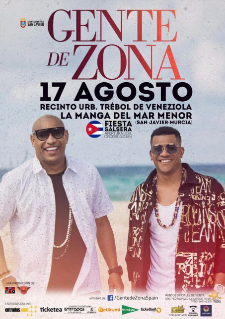Los cubanos de Gente de Zona ofrecerán un concierto en La Manga el 17 de agosto - 1, Foto 1