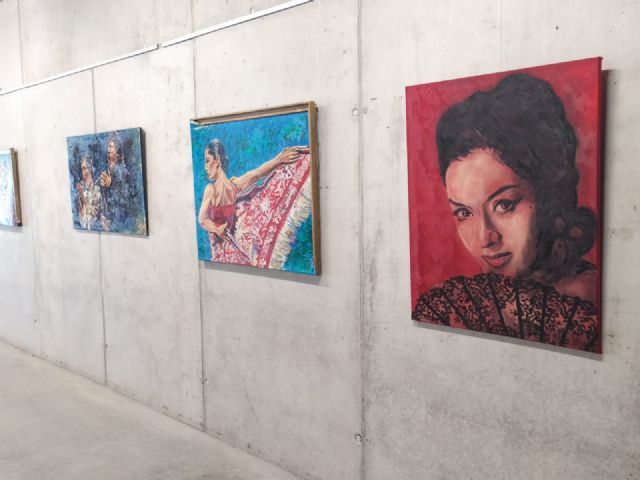 El pintor Pedro Juan Rabal hace un recorrido por La Mujer y el Flamenco en su nueva exposición en Torre Pacheco - 1, Foto 1