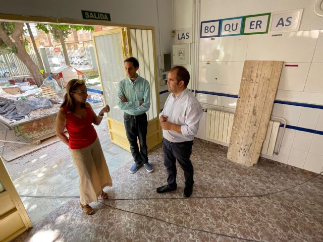 Arrancan las obras de mejora que dejó planificadas el PP para el colegio Las Boqueras de Santiago y Zaraíche - 1, Foto 1