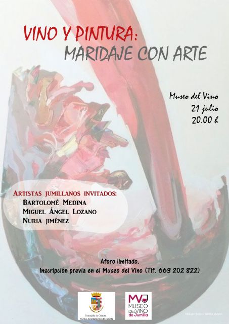 El Museo del Vino de Jumilla acoge este jueves la actividad Vino y Pintura: Maridaje con Arte - 1, Foto 1