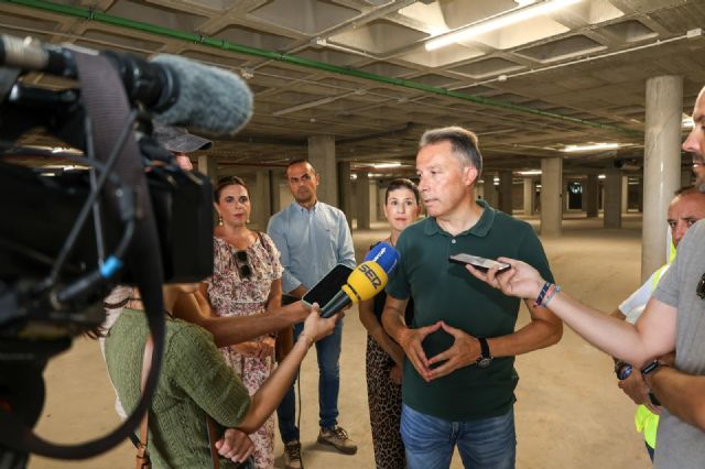 Las obras del nuevo parking disuasorio de la calle Ángela Ruiz construido por el Gobierno de Lorca estarán finalizadas antes de final de julio - 1, Foto 1