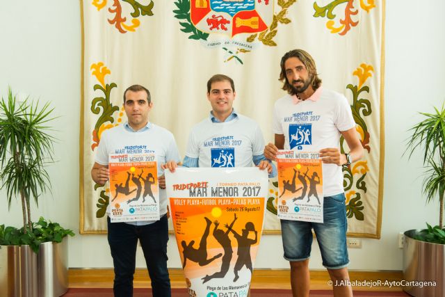 Futbol, voley y palas en el I Trofeo Pata Palo Trideporte La Manga para reivindicar el uso deportivo de las playas - 1, Foto 1