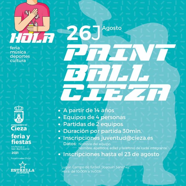 Abiertas las inscripciones para la actividad de feria Paint ball Cieza - 1, Foto 1
