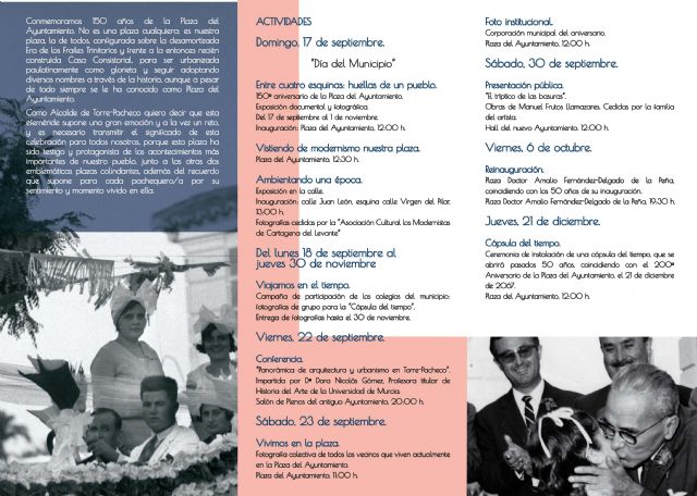 150 años viviendo historias, Torre-Pacheco celebra el 150 aniversario de la Plaza del Ayuntamiento - 1, Foto 1