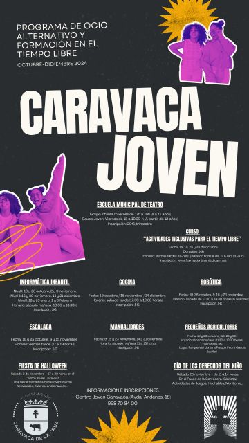 Juventud oferta nuevas actividades para los fines de semana de otoño dentro de su programación 'Caravaca Joven' - 1, Foto 1