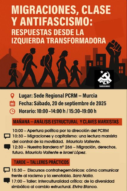 El PCRM celebra su Escuela de Formación de 2025 bajo el lema “Migraciones, clase y antifascismo: respuestas desde la izquierda transformadora” - 2, Foto 2
