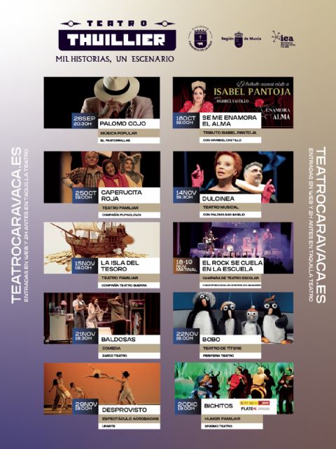 Diez espectáculos de teatro, música y circo componen la programación del Teatro Thuillier hasta final de a&ntilde;o - 3, Foto 3
