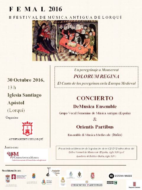 Lorquí celebra un concierto extraordinario de música medieval dentro del FEMAL 2016 - 1, Foto 1