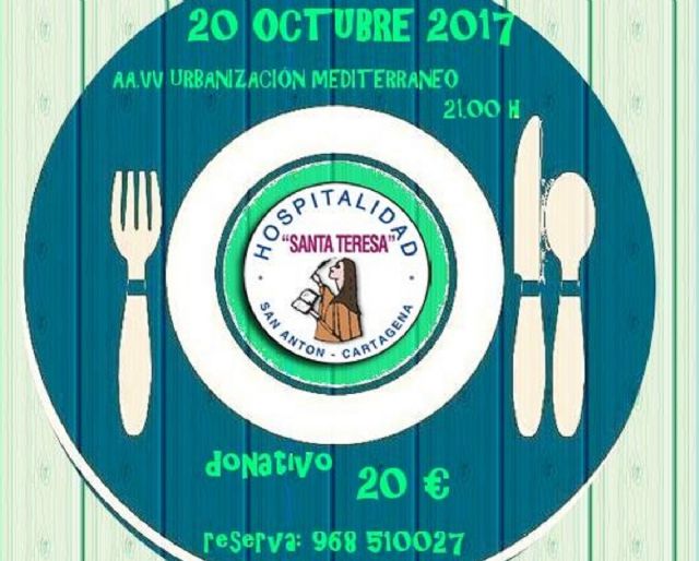 La Hospitalidad Santa Teresa organiza una cena solidaria - 1, Foto 1