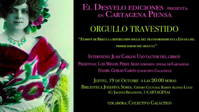 El Luzzy acoge este jueves la presentacion del libro de Juan Carlos Uso Orgullo Travestido - 1, Foto 1