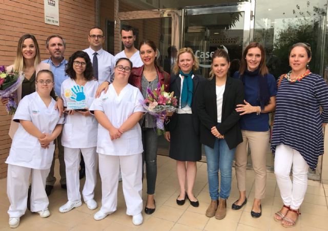 Familia e Igualdad de Oportunidades apoya el inicio de las prácticas pre-laborales de usuarios de Down Lorca - 1, Foto 1