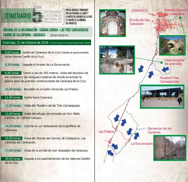Turismo clausura este domingo la quinta edición de los itinerarios guiados por las pedanías, el campo y la huerta de Caravaca - 1, Foto 1