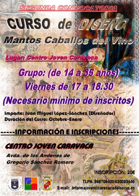 Juventud abre la matrícula en la segunda edición del curso de 'Diseño de mantos de los Caballos del Vino y ropa festera' - 3, Foto 3