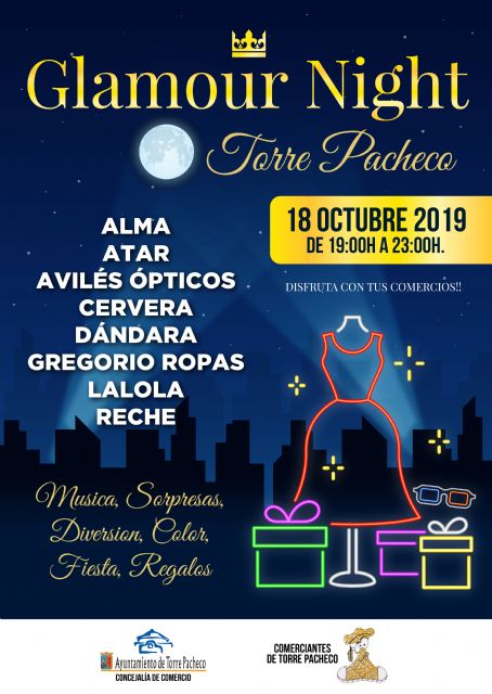 Glamour night 2019, noche de fiesta en comercios de Torre Pacheco - 1, Foto 1