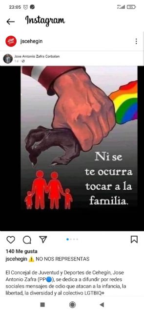 La Fiscalía abre diligencia a un concejal del PP por una publicaciones presuntamente LGTBIfóbica - 1, Foto 1