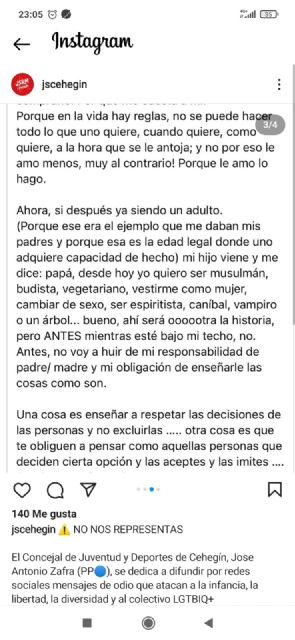 La Fiscalía abre diligencia a un concejal del PP por una publicaciones presuntamente LGTBIfóbica - 2, Foto 2