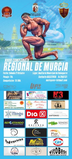 Calasparra acogerá la XXXVI edición del Campeonato Regional de Fisicoculturismo y Fitness - 3, Foto 3