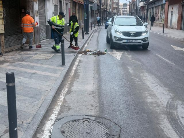 Los servicios municipales contin�an trabajando tras las lluvias de este s�bado asociadas a la DANA Adam, que ha resultado sin da&ntilde;os personales ni consecuencias de especial gravedad