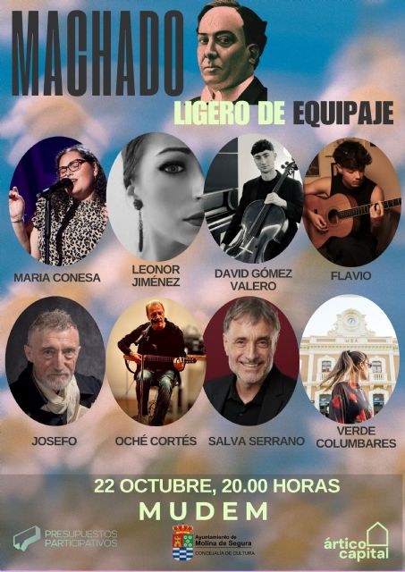 El MUDEM acoger� �Machado. ligero de equipaje�, un homenaje po�tico-musical al poeta andaluz con la participaci�n de 40 personas