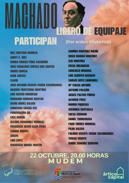 El MUDEM acogerá ´Machado. ligero de equipaje´, un homenaje poético-musical al poeta andaluz con la participación de 40 personas - 2, Foto 2