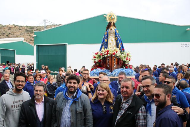 López Miras participa en la romería de la Virgen del Milagro de Mazarrón, Foto 1