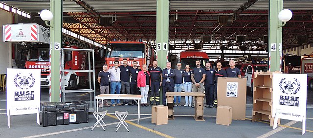 Diseñan un kit de campaña para catástrofes de cartón ondulado para Bomberos Unidos sin Fronteras - 1, Foto 1