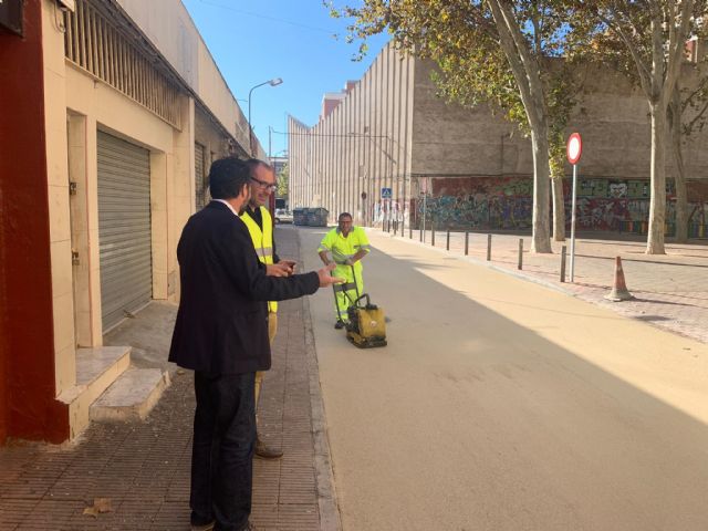 Comienzan las primeras pruebas para la instalación de un asfalto frío que reducirá la contaminación en Murcia - 4, Foto 4