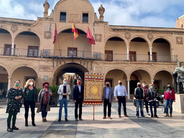 La Federación San Clemente estrena una réplica del estandarte almohade conservado en las Huelgas Reales de Burgos - 2, Foto 2