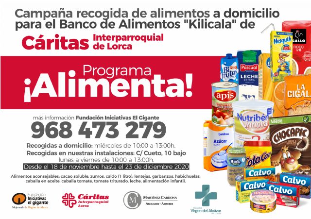 Arranca la campaña ¡alimenta!´ con la que la Fundación Iniciativas El Gigante quiere ´arrimar´ el hombro a las familias desfavorecidas a través de Cáritas Interparroquial - 1, Foto 1