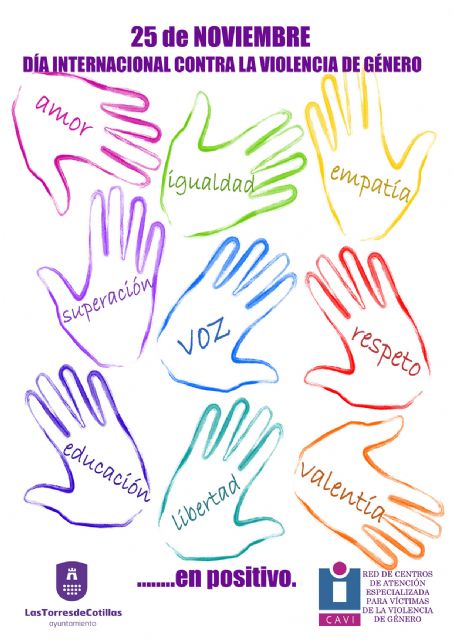 3.500 mascarillas para recordar el compromiso contra la violencia de género de Las Torres de Cotillas - 1, Foto 1