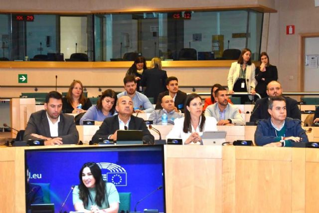 El secretario de organización del PSOE aguileño participa en una jornada en el Parlamento sobre fondos europeos - 1, Foto 1