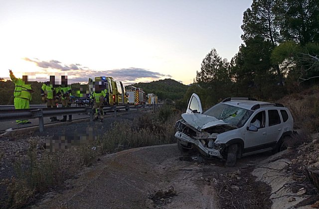Accidente de circulación en la RM-15 sentido Caravaca a la altura del PK 46. Bullas - 1, Foto 1