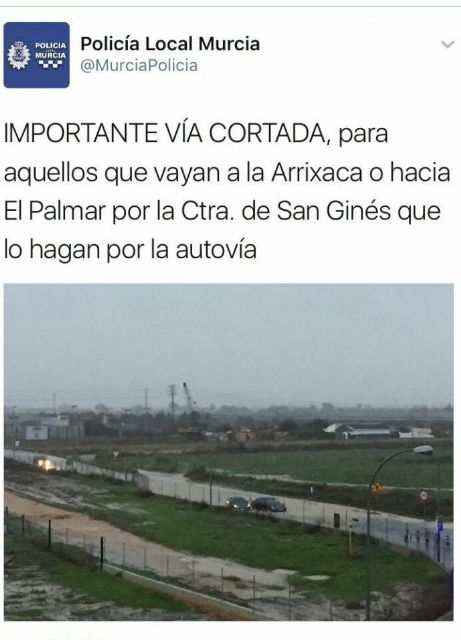 Una moción de Ahora Murcia ya pedía actuaciones para evitar inundaciones en el Palmar y sus accesos - 1, Foto 1