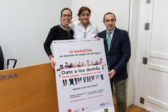 Los cartageneros podrán ayudar a salvar vidas en el XI Maratón de Donación de Sangre - 1, Foto 1