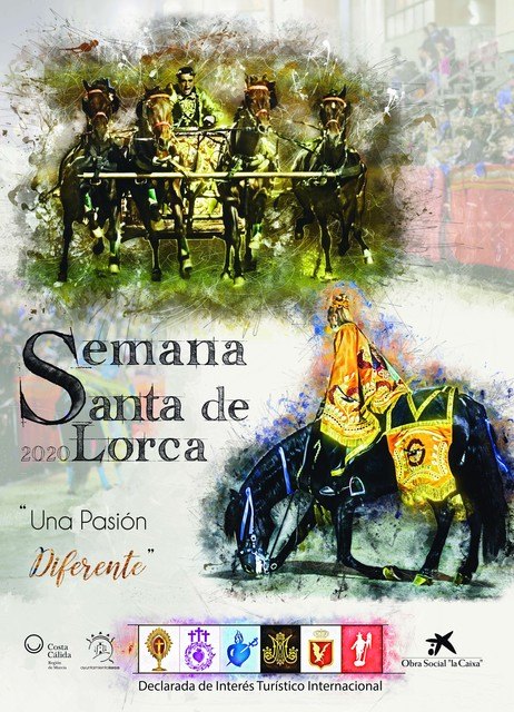 La obra “Pasión de Fuerza y Elegancia”, de la diseñadora gráfica Carmen Muñoz Manchón, será el cartel promocional de la Semana Santa de Lorca 2020 - 2, Foto 2