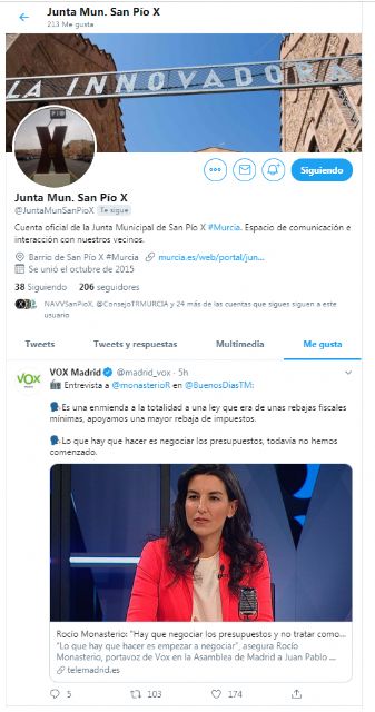 IU-Verdes denuncia el uso partidista de las redes sociales de la Junta Municipal de San Pío X - 3, Foto 3