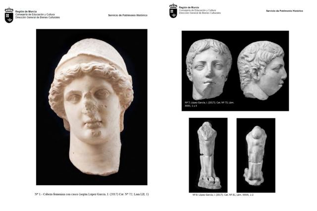 Huermur apoya la protección BIC de las esculturas romanas de Osuna reencontradas en Murcia - 1, Foto 1