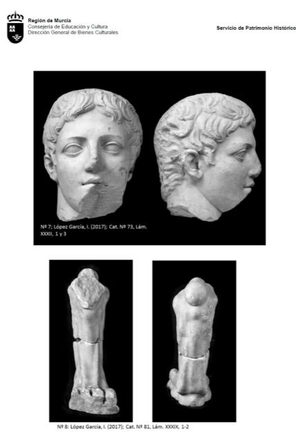 Huermur apoya la protección BIC de las esculturas romanas de Osuna reencontradas en Murcia - 2, Foto 2