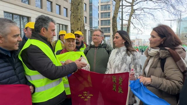 El Gobierno regional apoya en Bruselas a los agricultores y ganaderos que se manifiestan para reclamar más fondos para la futura PAC - 2, Foto 2