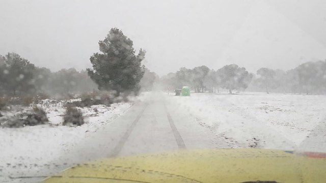 En estos momentos sigue nevando en Sierra Espuña de forma copiosa - 3, Foto 3