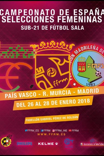 La Fase Semifinal del Campeonato de España Sub-21 Femenino de Fútbol Sala se celebra del 25 al 28 de enero en Roldán - 1, Foto 1