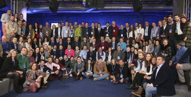 La delegación de la Región de Murcia en la Convención Nacional del PP con Teodoro García y José Mª Aznar - 1, Foto 1