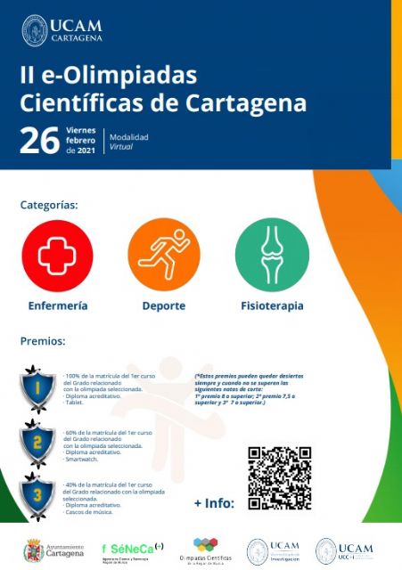 UCAM Cartagena celebrará, on line, sus Olimpiadas Científicas en Fisioterapia, CAFD y Enfermería - 1, Foto 1