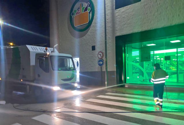 Continúan en Las Torres de Cotillas las labores de desinfección de la vía pública - 1, Foto 1