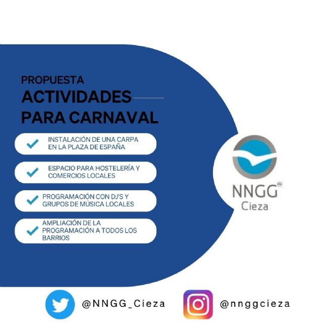 NNGG Cieza solicita al Ayuntamiento instalar una carpa en la Plaza de España para carnaval - 1, Foto 1