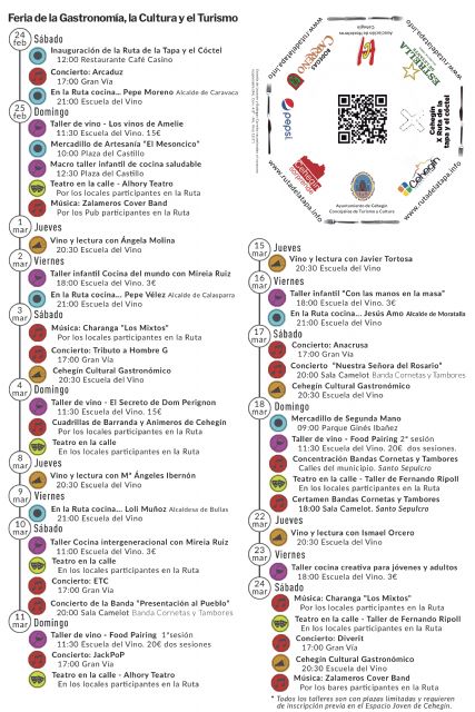 Presentada la programación completa de la Feria de la Gastronomía, la Cultura y el Turismo - 1, Foto 1