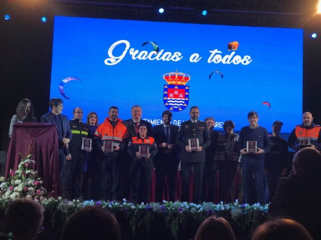 Protección Civil de Bullas participa en el acto de reconocimiento a las distintas Fuerzas de Seguridad por las inundaciones de Los Alcázares - 1, Foto 1