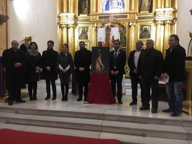 La imagen del ´Cristo amarrao a la columna´ en el cartel de la Semana Santa 2018 de Bullas - 1, Foto 1