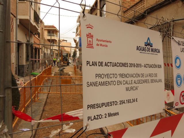 Aguas de Murcia renueva la red de saneamiento de la calle Algezares de  Beniaján - 3, Foto 3